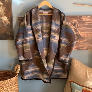 Wool blanket coat- handmade in 🍁 canada.Earth Eco Style.